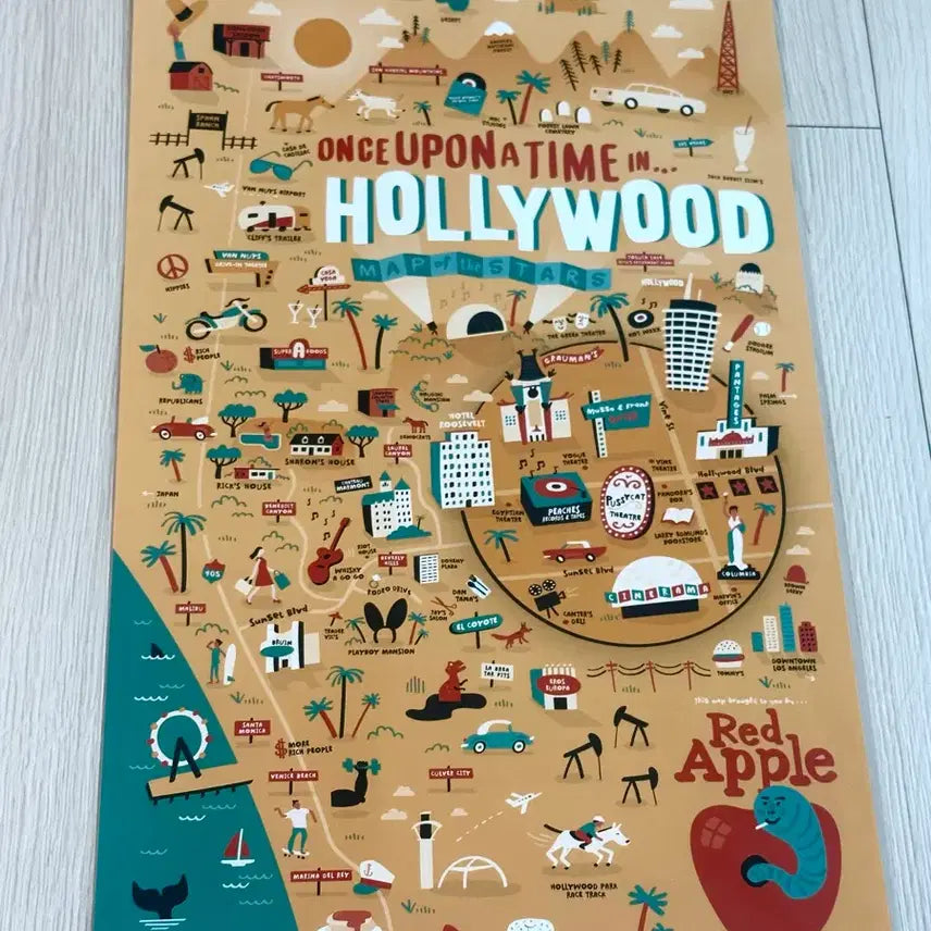 [BUNJANG] Once Upon a Time in Hollywood Limited Edition A3 Movie Poster / [초희귀한정판]영화 원스어폰어타임인할리우드 포스터(A3)