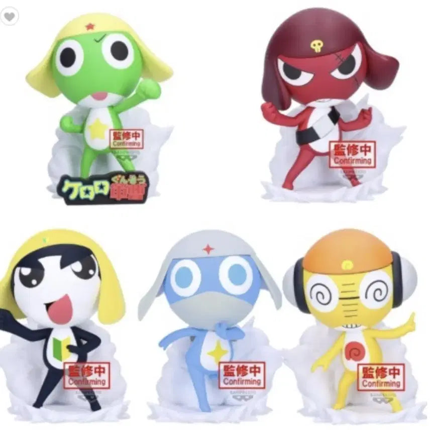 [BUNJANG] Keroro 5-Figure Set (Unsealed) / (미개봉)케로로 피규어 5종 세트