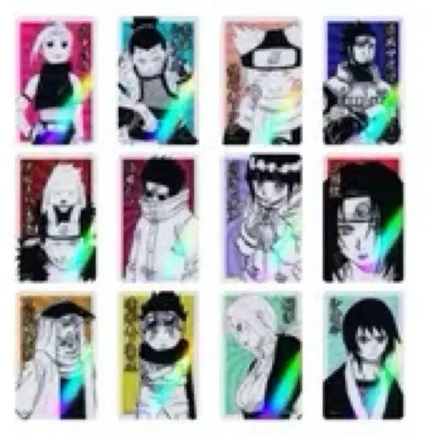 [BUNJANG] Naruto Jump Shop Hologram Original Art Clear Card Set (Shikamaru, Tsunade, Kiba) / 택포 1.1)나루토 점프샵 홀로그램 원화 클리어 카드 시카마루 츠나데 키바