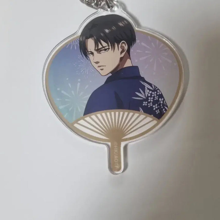 [BUNJANG] Attack on Titan Levi Fan Keychain / 진격의거인 리바이 부채키링