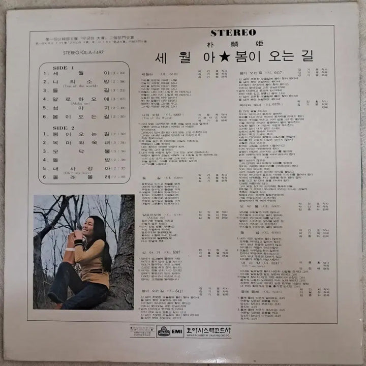 [BUNJANG] Park In Hee (Se Wora, Bomio Nungil) LP / LP  박인희  (세월아,봄이오는길)  판매