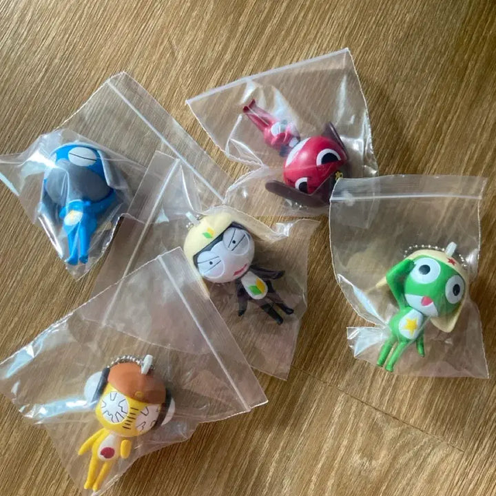 [BUNJANG] Sgt. Frog Figure Keychain Bundle Set / 케로로 중사 피규어키링 얼굴 바뀜 (고전?) 일괄