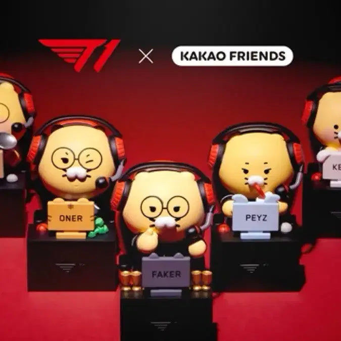 [BUNJANG] T1 Friends Chunssi Full Set Figure / T1 X 프렌즈 랜덤 피규어_춘식이 풀세트