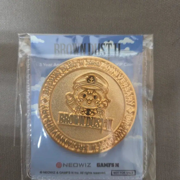 [BUNJANG] Brown Dust 2 3rd Anniversary Limited Edition VIP Coin / 브라운더스트2 3주년 한정판 vip 코인