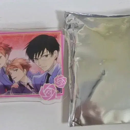 [BUNJANG] Ouran High School Host Club Acrylic Badge Clip (Hikaru, Kaoru, Kyouya) / 오란고교호스트부 아크릴 뱃지 클립 (히카루 카오루 쿄우야)