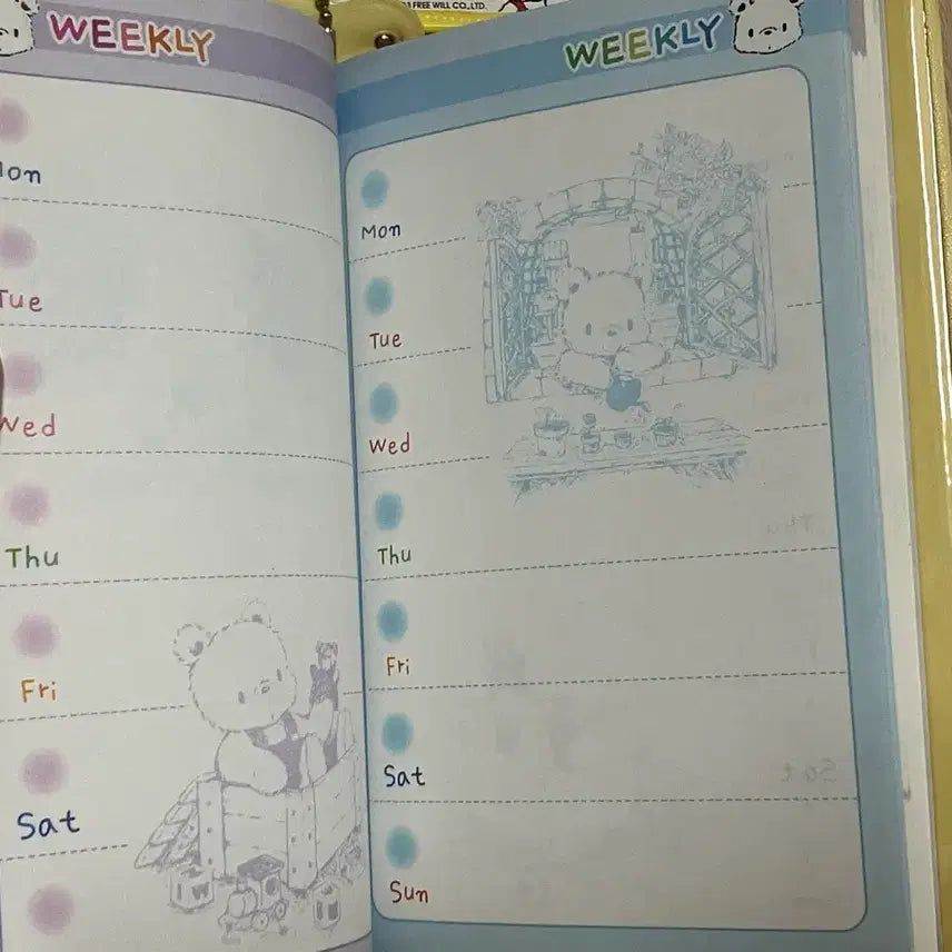 [BUNJANG] Whipbear Sponge Diary Notebook / 고전문구 윕베어 스폰지 다이어리 노트 일기장
