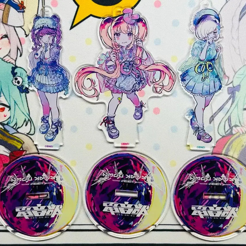 [BUNJANG] ZENNOHBU Harajuku Area Mimito, Hina, Shian Acrylic Stand Bundle Set / 전음부 하라주쿠에리어 미미토/히나/시안 아크릴스탠드일괄