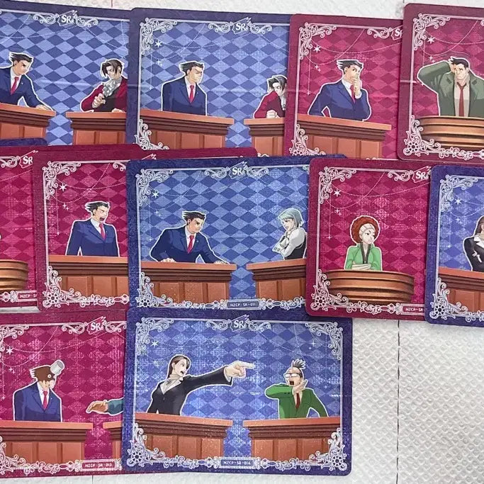 [BUNJANG] Gyakusai Reborn Card SR 14 Types Bundle Set / 역전재판 kayou 카드 SR 14종 일괄판매
