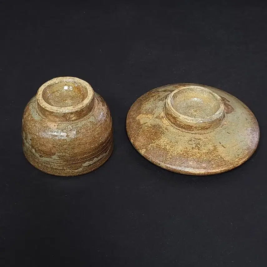 [BUNJANG] Mungyeong Yo Cheon Han-Bong Celadon Cup and Saucer Set / 문경요 천한봉샘 이라보잔과 받침