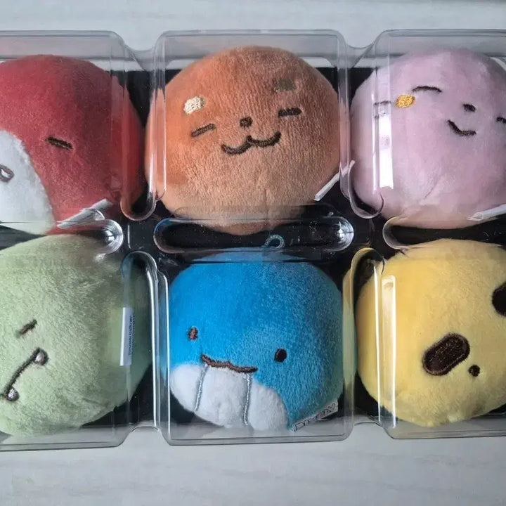 [BUNJANG] Pixelly Chapsal-tteok Mochi Doll Keyring Set / 픽셀리 찹쌀떡 모찌 인형 키링