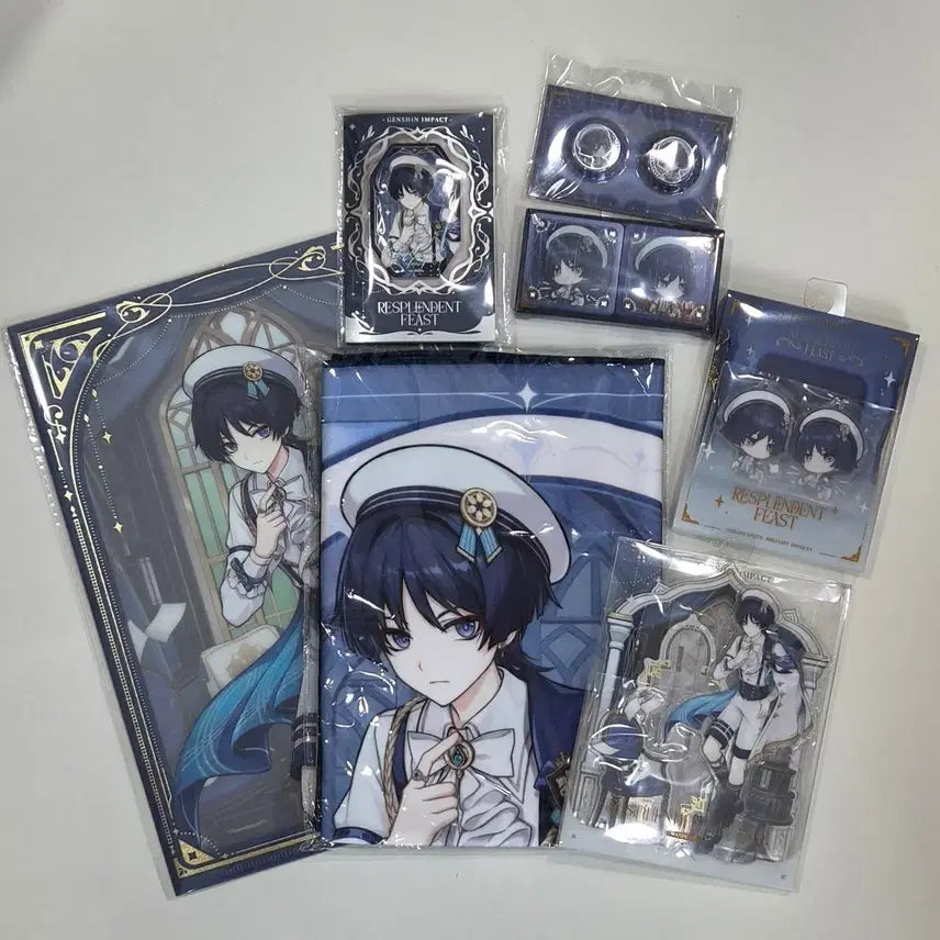[BUNJANG] Genshin Impact Night of Lights Wanderer Full Merchandise Set / 원신 찬란한밤의연회 방랑자 굿즈 풀세트 팝니다.