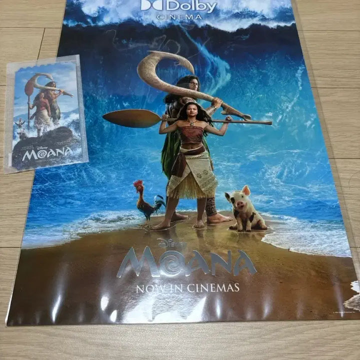 [BUNJANG] Moana Dolby Cinema Poster &amp; Original Ticket Set / 모아나(2종)돌비 포스터&amp;오리지널 티켓/메가박스
