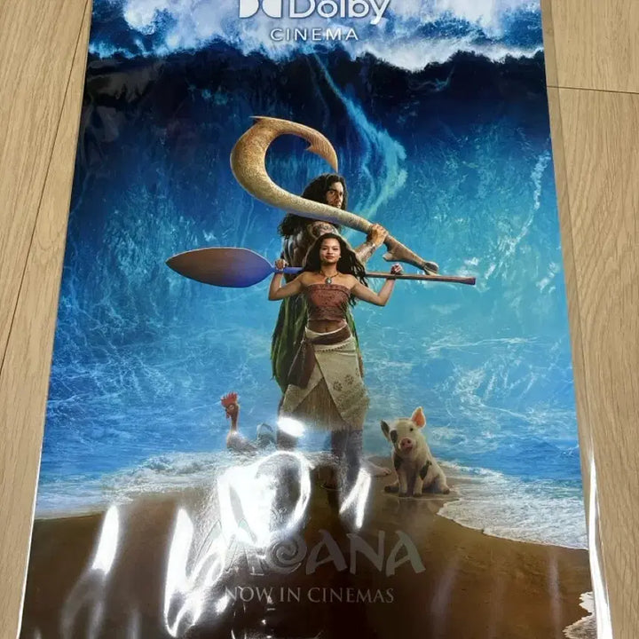 [BUNJANG] Moana Dolby Cinema Poster &amp; Original Ticket Set / 모아나(2종)돌비 포스터&amp;오리지널 티켓/메가박스