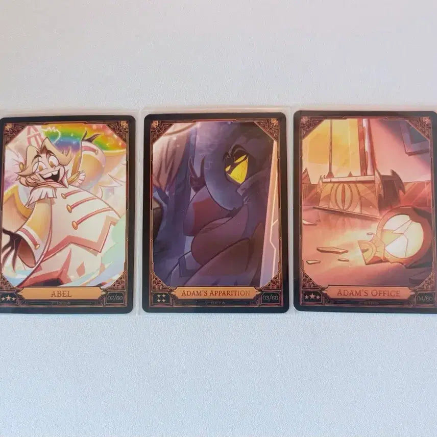[BUNJANG] Hazbin Hotel Abel Adam Trading Card Bundle Set (3 pcs) / 해즈빈 호텔 아벨 아담 트레이딩 카드 논포일 3장