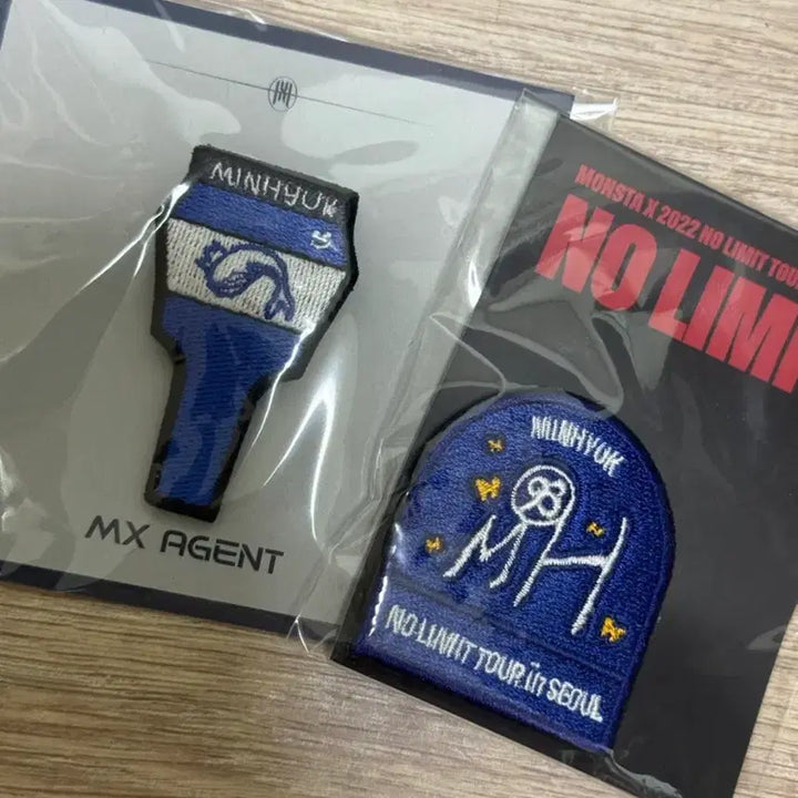 [BUNJANG] Monsta X Minhyuk Kihyun Hyungwon Norimit Tour/MX Friends Wappen Bundle Set / 몬스타엑스 짭구삼 민혁 기현 형원 와펜 6개 일괄!