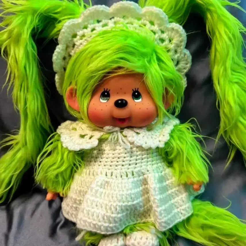 [BUNJANG] Monchhichi Green Custom Msize / 몬치치 그린 커스텀 Msize