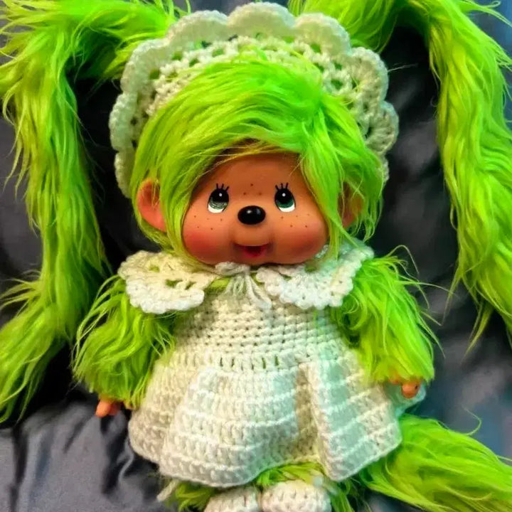 [BUNJANG] Monchhichi Green Custom Msize / 몬치치 그린 커스텀 Msize