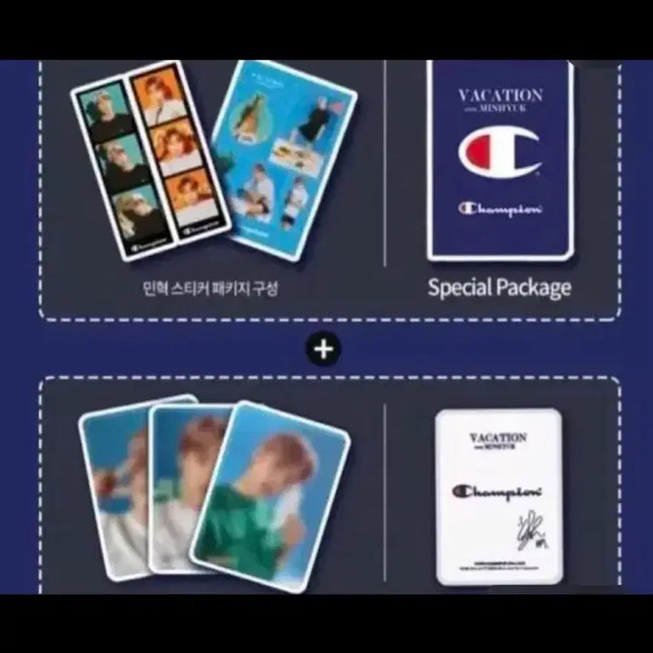 [BUNJANG] Monsta X Minhyuk Champion VACATION Photocard Set / 몬스타엑스 민혁 챔피온 VACATION 포토카드 세트