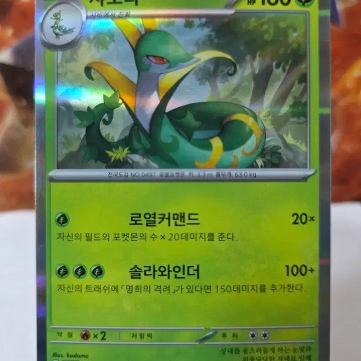 [BUNJANG] Pokemon Card Deck Source Holo Serperior 006/080 / 포켓몬 카드 덱소스 홀로 샤로다 006/080