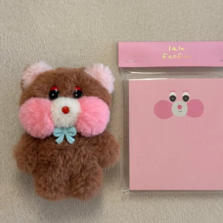 [BUNJANG] Annyeong Mimi Bread Duck Gombbangyi &amp; Memo Pad Set / 안녕미미 빵빵덕 곰빵이 + 떡메모지