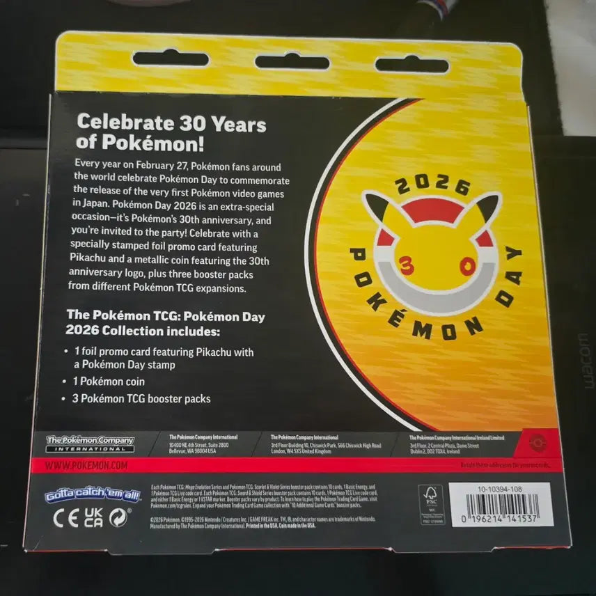 [BUNJANG] Pokemon 30th Anniversary Pokemon Day North America Exclusive Set / 포켓몬카드 30주년  포켓몬데이 북미