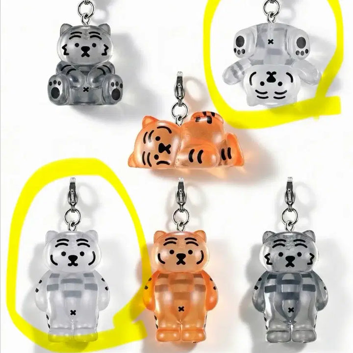 [BUNJANG] Mujik Tiger Mezilushi Gacha Set of 2 / 무직타이거 메지루시 가챠 2종 세트