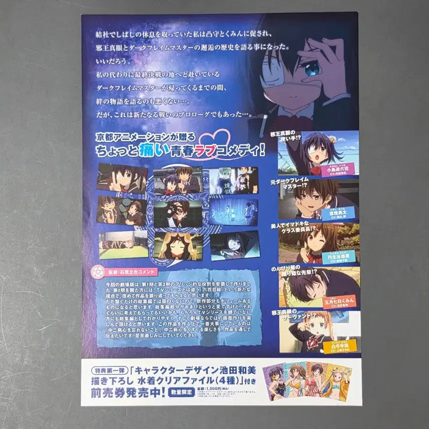 [BUNJANG] Love, Chunibyo &amp; Other Delusions! Japanese Movie Flyer (2013) / [영화팜플렛] 중2병이라도사랑이하고싶어 일본 (2013) 영화전단지