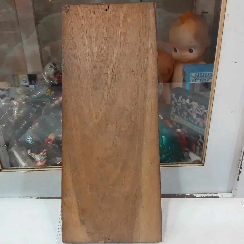 [BUNJANG] Vintage Mickey Mouse Wood Carving Wall Plaque / 빈티지 미키마우스 나무조각
