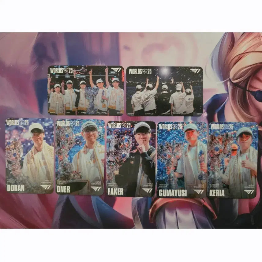 [BUNJANG] T1 Worlds Championship Photocard Full Set / MSI T1 월즈 우승 포토카드 풀세트
