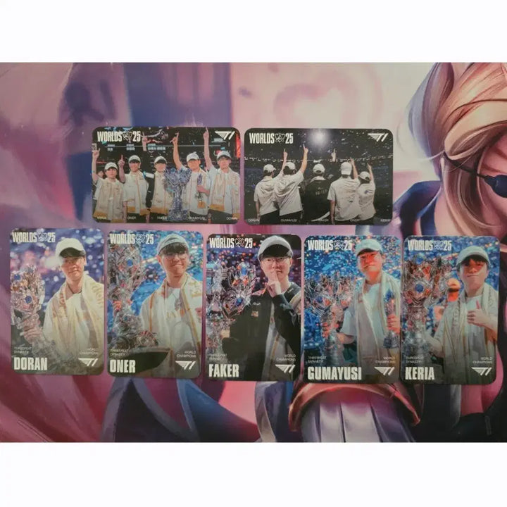 [BUNJANG] T1 Worlds Championship Photocard Full Set / MSI T1 월즈 우승 포토카드 풀세트