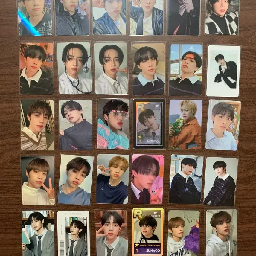 [BUNJANG] The Boyz Sunwoo Photocard Bundle Set / 더보이즈 선우 포카 일괄 양도