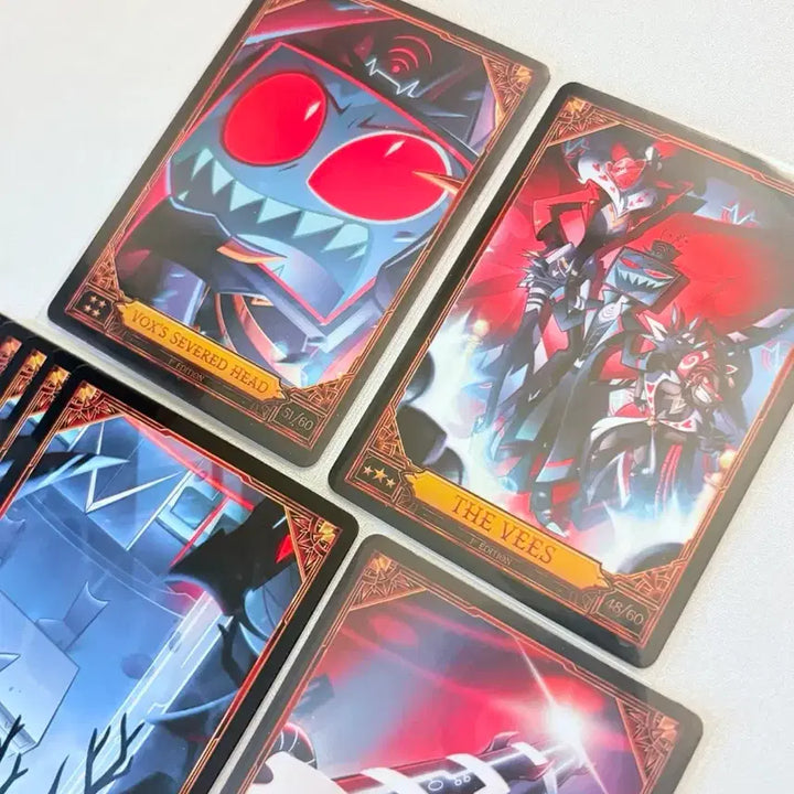 [BUNJANG] Hazbin Hotel Vox Trading Card Bundle (8 Cards) / 해즈빈 호텔 복스 머리 브이즈 트레이딩 카드 8장 일괄