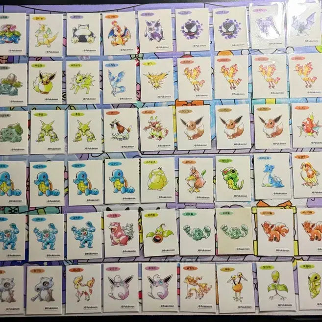 [BUNJANG] Pokemon Stickers Bundle Set / 포켓몬 띠부실 일괄 판매 (85장)