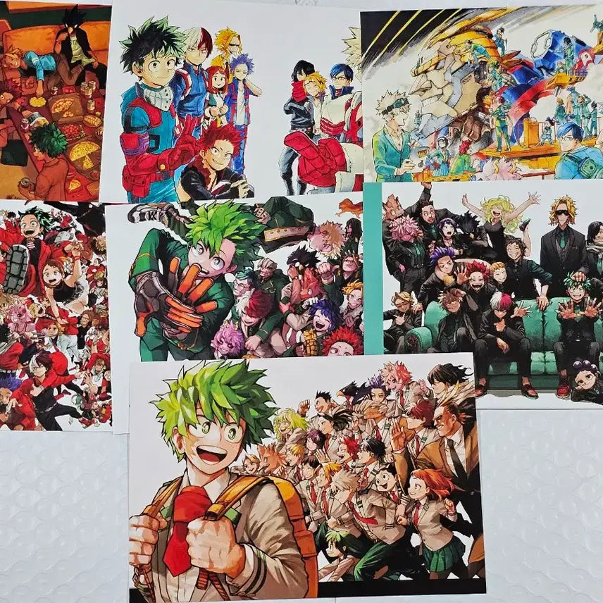 [BUNJANG] My Hero Academia Original Art Exhibition Goods Set (Izuku Midoriya, Katsuki Bakugo, Shoto Todoroki) / 히로아카 나히아 원화전 굿즈 세트 미도리야 바쿠고 토도로키