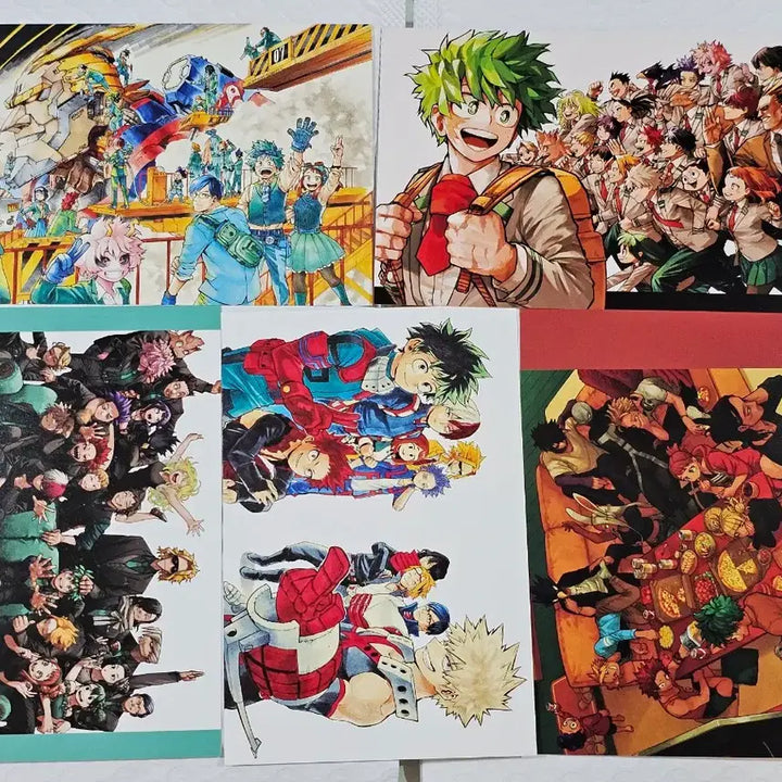 [BUNJANG] My Hero Academia Original Art Exhibition Goods Set (Izuku Midoriya, Katsuki Bakugo, Shoto Todoroki) / 히로아카 나히아 원화전 굿즈 세트 미도리야 바쿠고 토도로키 호크스