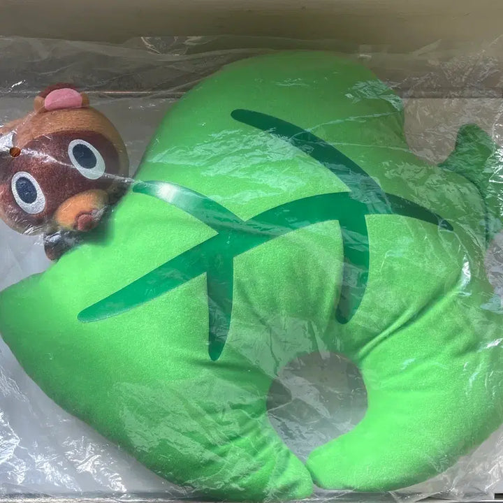 [BUNJANG] Nintendo Animal Crossing Kichiro Kuchi Leaf Cushion "Kondol" / 닌텐도 고전 동물의 숲 콩돌 나뭇잎 제일 복권 인형