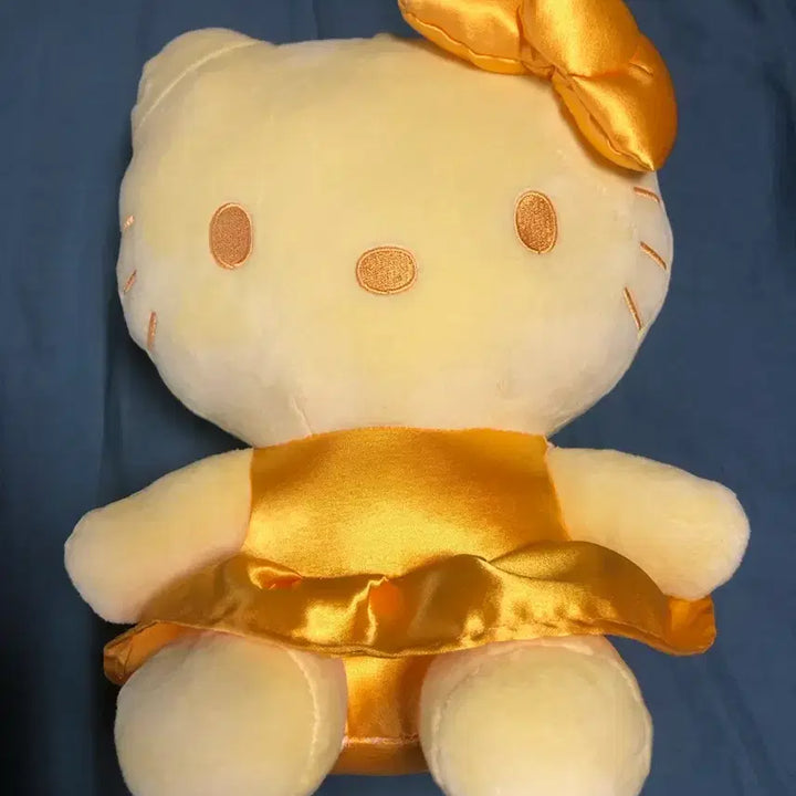 [BUNJANG] Sanrio Hello Kitty Yellow Dress Plush Doll / (새상품)산리오 헬로키티 옐로우 드레스 인형