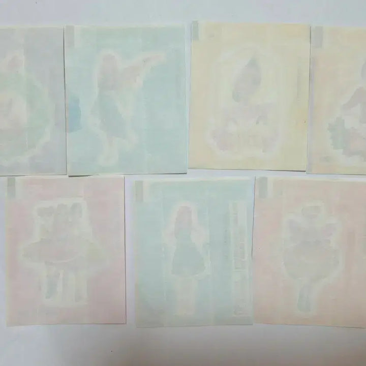 [BUNJANG] Classic Secret Jouju Hae Tae Tattoo Sticker Set (7 Types) / 일괄) 고전 시크릿 쥬쥬 해태 판박이 7종