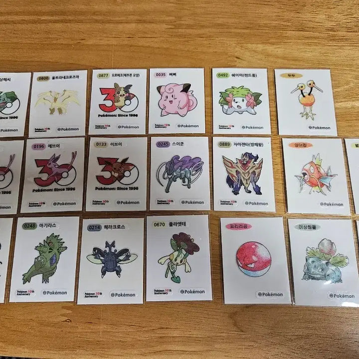 [BUNJANG] Pokemon Stickers (Bulbasaur, Magikarp, Eevee, etc.) / 포켓몬 띠부씰 판매 (이상해씨, 잉어킹, 이브이 등)