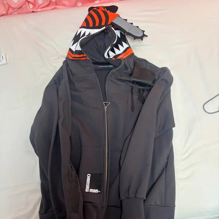 [BUNJANG] Chainsaw Man Denji &amp; Reze Limited Edition Pop-up Official Hoodie / 체인소맨 레제팝업 한정판 공식 후드집업 덴지 포치타