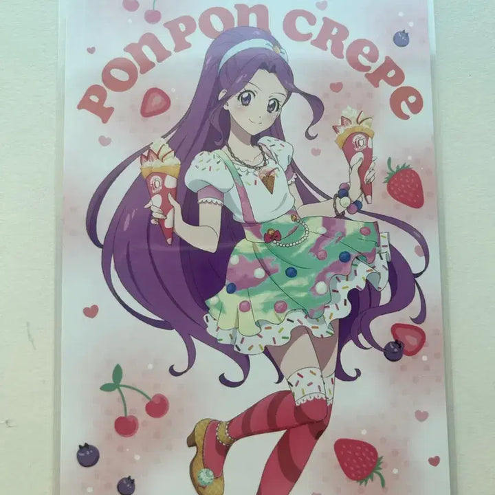 [BUNJANG] Aikatsu Mizuki Luna Pompom Crepe Postcard / 아이엠스타 아이카츠 미즈키 루나 퐁퐁크레페 엽서