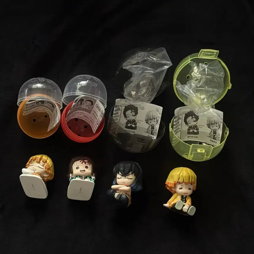 [BUNJANG] Demon Slayer: Kimetsu no Yaiba Onemutan &amp; Shoulder Cushion Bundle (Zenitsu, Tanjiro, Inosuke) / 일괄ㅣ귀멸의 칼날 가챠 젠이츠,탄지로,이노스케 오네무탄 어깨쿵