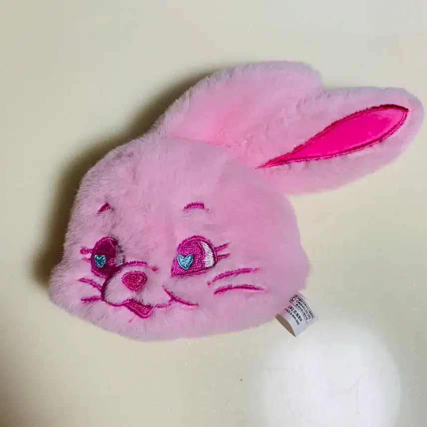 [BUNJANG] NewJeans Fluffy Bunny Plush Keychain Pink / 뉴진스 토끼 인형 플러피 키링 핑크