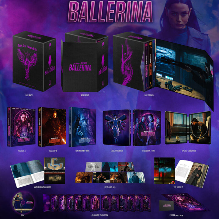 [BUNJANG] Ballerina Limited Edition Exclusive Steelbook Box Set Blu-ray / 블루레이 발레리나 한정판 독점 스틸북 박스세트