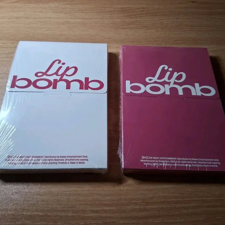 [BUNJANG] Lisence Lip Balm Album Set (White/Pink) - 2 Types, Sealed / 리센느 립밤 앨범 화이트 / 핑크 2종 세트 미개봉앨범