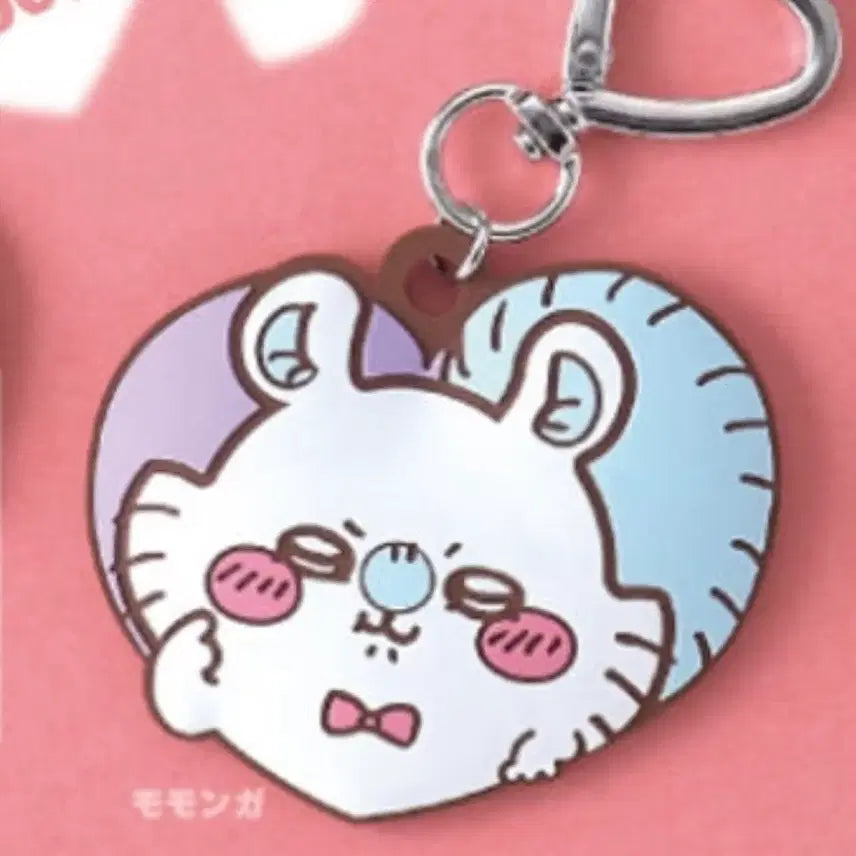 [BUNJANG] Cheekawaii Heart Rubber Mascot (Momonga) / 치이카와 하트 러버 마스코트 (모몽가)