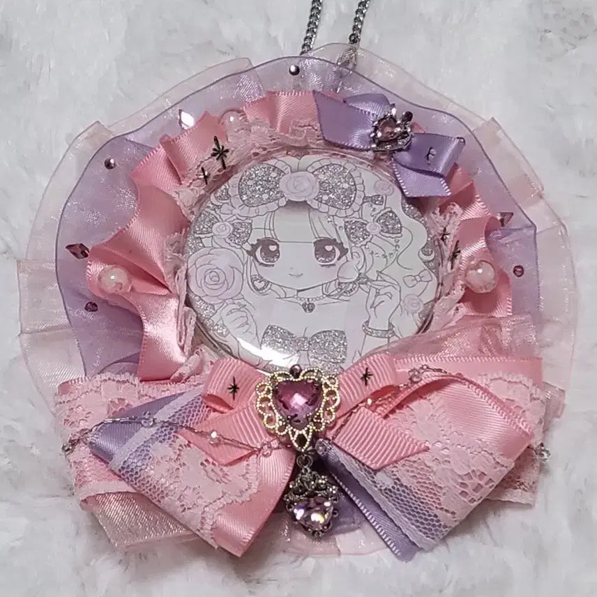 [BUNJANG] Rosetta Lolita Style Enamel Pin Badge (Seolgi Illustration) / 로제타 캔뱃지 설기일러스트 로리타