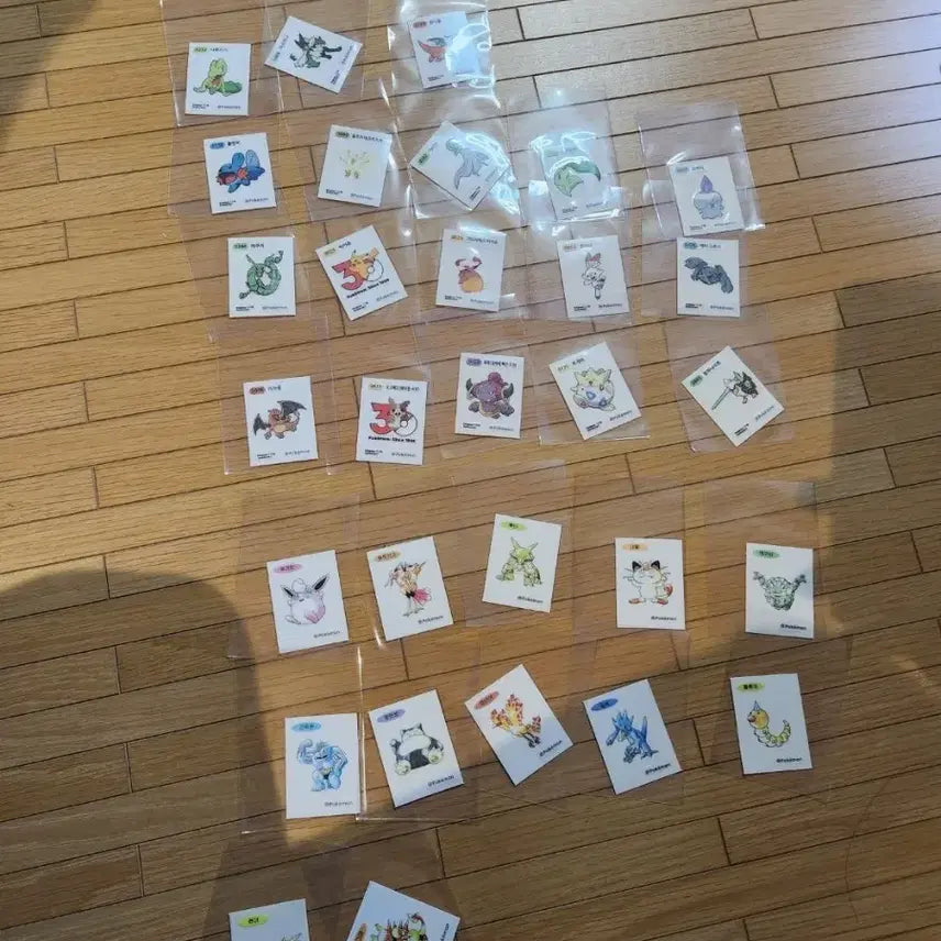 [BUNJANG] Pokemon Stickers 30-Piece Bundle / 포켓몬스터 띠부실 30장 일괄