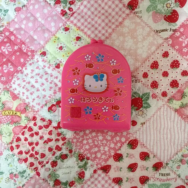 [BUNJANG] Sanrio Hello Kitty Mini Memo Pad Storage Box / 고전 산리오 헬로키티 미니 메모지 보관함