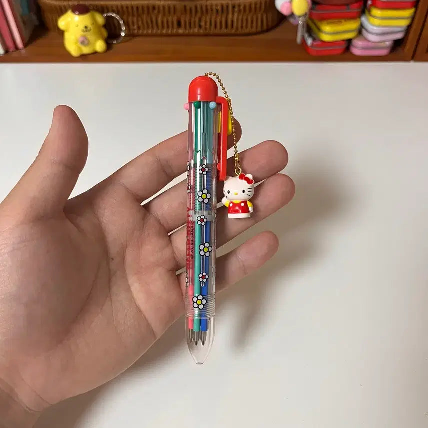 [BUNJANG] Classic Kitty Multicolor Pen &amp; Mechanical Pencil / 고전키티 다색볼펜 샤프